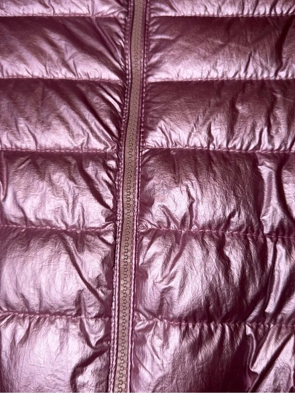 Zara Kids metallic pink puffer jacket Size 10